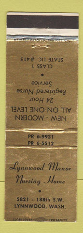 Matchbook Cover - Lynnwood Manor Nursing Home Lynnwood WA
