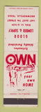 Matchbook Cover - Gloor Lumber Supply Brownsville TX