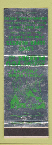 Matchbook Cover - Lopez Super Markets Brownsville TX Christmas