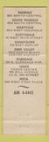 Matchbook Cover - Arizona Driving School Phoenix Mesa Tempe AZ