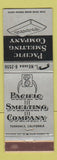 Matchbook Cover - Pacific Smelting Torrance CA