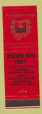 Matchbook Cover - Bostonian Men's Shoes Holden Reid Lansing MI