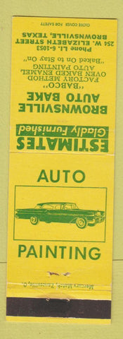 Matchbook Cover - Brownsville Auto Bank Brownsville TX