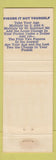 Matchbook Cover - Brownsville Auto Bank Brownsville TX