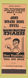 Matchbook Cover - Texas Shoe Repair Shop Brownsville TX