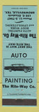 Matchbook Cover - Rite Way Auto Painting Brownsville TX