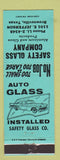 Matchbook Cover - Safety Glass Company Brownsville TX
