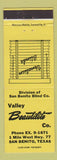 Matchbook Cover - Valley Blinds San Benito TX