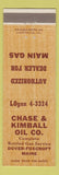 Matchbook Cover - Chase and Kimball Oil Dover Foxcroft ME