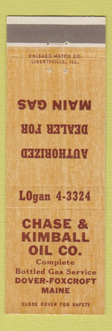 Matchbook Cover - Chase and Kimball Oil Dover Foxcroft ME