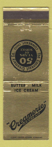 Matchbook Cover - Creamerie Ice Cream Conneaut OH 50th