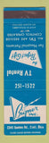 Matchbook Cover - Bigner TV Rentals Cincinnati OH