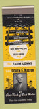 Matchbook Cover - Loren Keefer State Bank East Moline IL