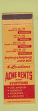 Matchbook Cover - Acme Rends Los Angeles Glendale Pasadena Lancaster CA