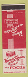 Matchbook Cover - Home Garden Foods