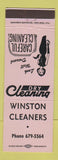 Matchbook Cover - Winston Cleaners girlie OR