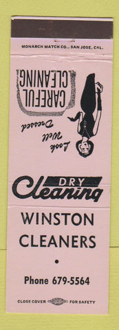 Matchbook Cover - Winston Cleaners girlie OR