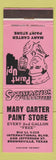 Matchbook Cover - Mary Carter Paint Store Brownsville TX