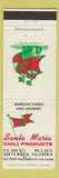 Matchbook Cover - Santa Maria Chili Products CA