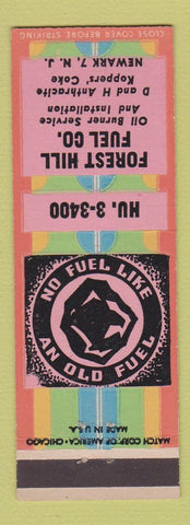 Matchbook Cover - Forst Hill Coal and Oil Newark NJ