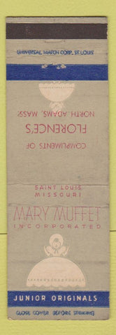 Matchbook Cover - Mary Muffet Girl's Clothes Florence's North Adams MA