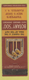 Matchbook Cover - Botany 500 Men's Clothes Tepper's Plainfield NJ WEAR