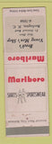 Matchbook Cover - Marlboro Men's Clothes Brock's Burlington NC