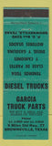 Matchbook Cover - Garcia Truck Parts Brownsville TX