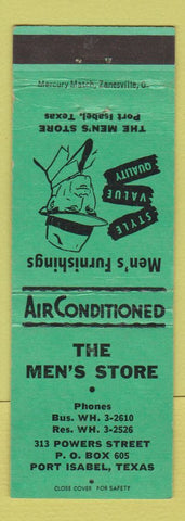 Matchbook Cover - The Men's Store Clothes Port Isabel TX