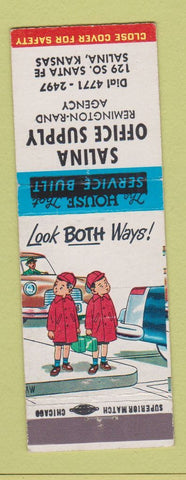 Matchbook Cover - Salina Office Supply Remington Rand Salina KS