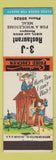 Matchbook Cover - 3J Restaurant Southern Fried Chicken Hillbilly