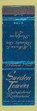 Matchbook Cover - Sweden Towers Smorgasbord Restaurant Baldwin LI NY WEAR