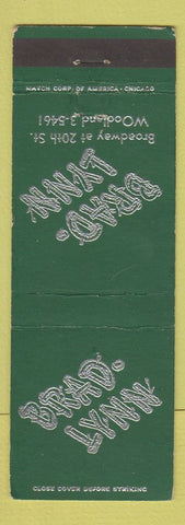 Matchbook Cover - Brad Lynn Restaurant