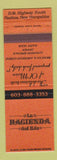 Matchbook Cover - La Hacienda Del Rio Mexican Food Nashua NH