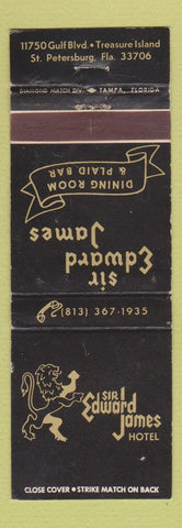 Matchbook Cover - Sir Edward James Hotel St Petersburg FL WEAR