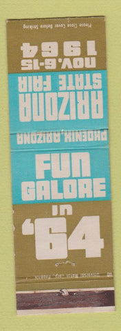 Matchbook Cover - Arizona State Fair 1964 Phoenix AZ WEAR