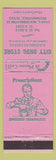 Matchbook Cover - City Drug Store Brownsville TX