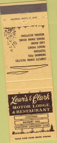 Matchbook Cover - Lewis Clark Motor Lodge East Alton IL