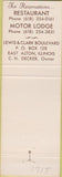 Matchbook Cover - Lewis Clark Motor Lodge East Alton IL