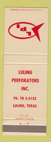 Matchbook Cover - Luling Perforators Luling TX