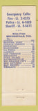Matchbook Cover - Delta Ambulance Brownsville TX