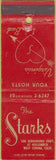 Matchbook Cover - The Starks West Covina CA