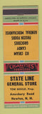 Matchbook Cover - State Line General Store Newton NH