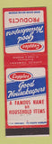 Matchbook Cover - Cupples Good Housekeepers Products ST Louis MO