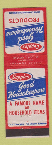 Matchbook Cover - Cupples Good Housekeepers Products ST Louis MO