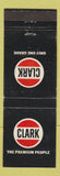 Matchbook Cover - Clark oil gas