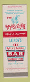 Matchbook Cover - Le Roy's Boots & Saddle Bar Hialeah FL