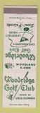 Matchbook Cover - Woodridge Golf Club Lisle IL