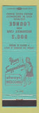 Matchbook Cover - Doc's Broadway Cafe Lounge Idaho Falls ID girlie