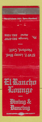 Matchbook Cover - El Rancho Lounge Hanford CA